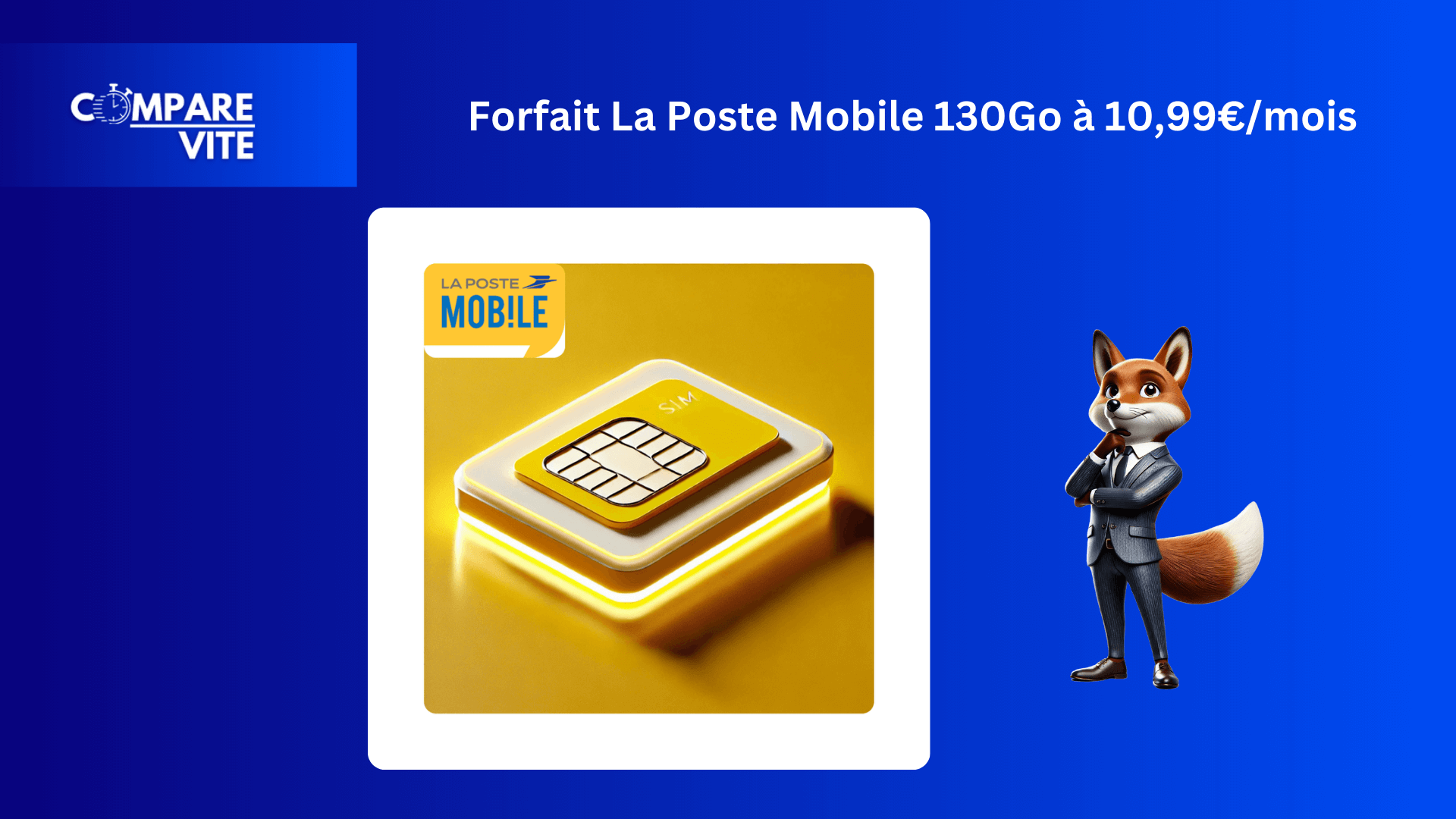 Forfait La Poste Mobile 130Go à 10,99€/mois : Un Max de Data à Petit Prix !