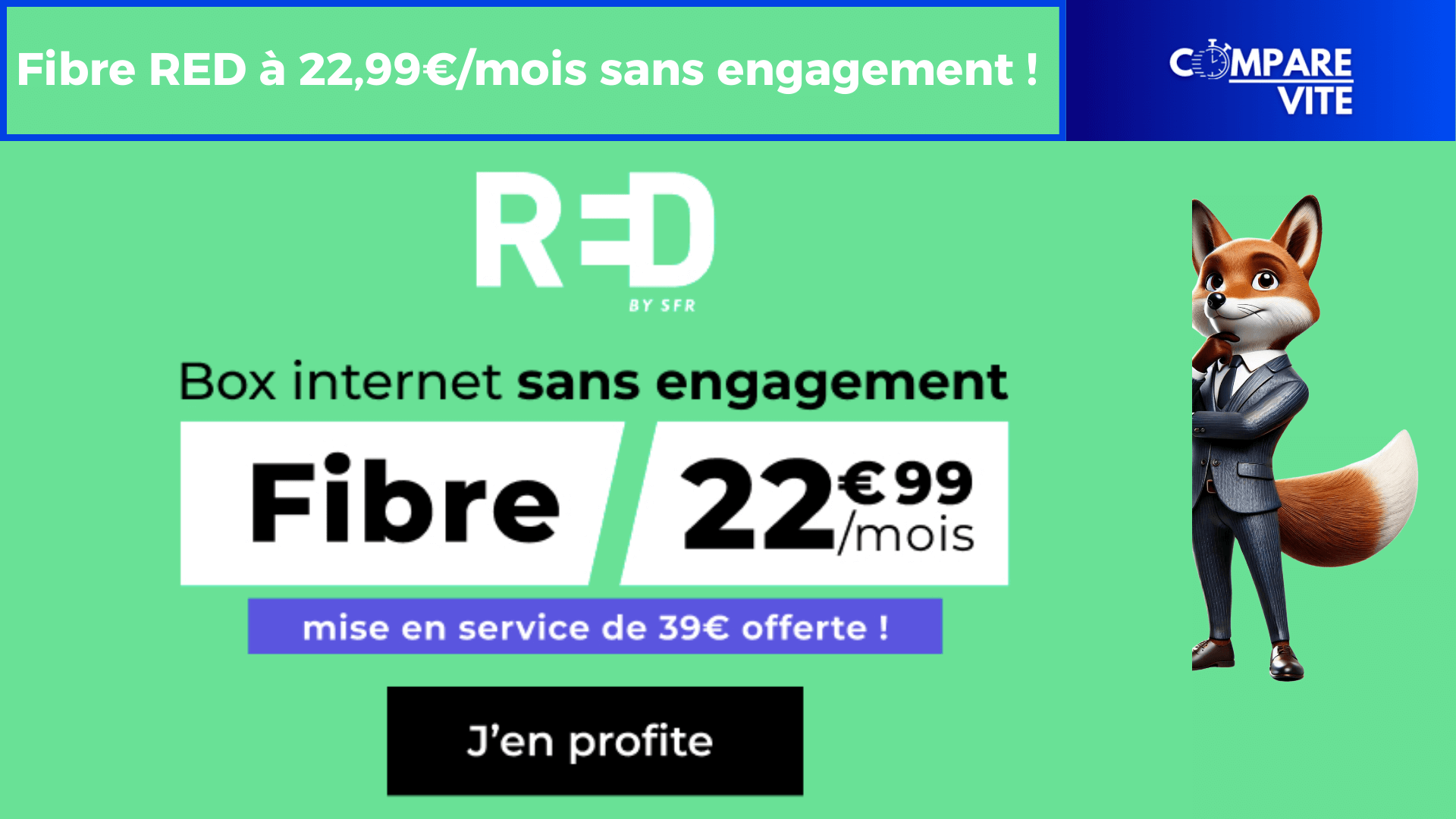 Super Offre RED by SFR : La Fibre à Seulement 22,99€/mois !