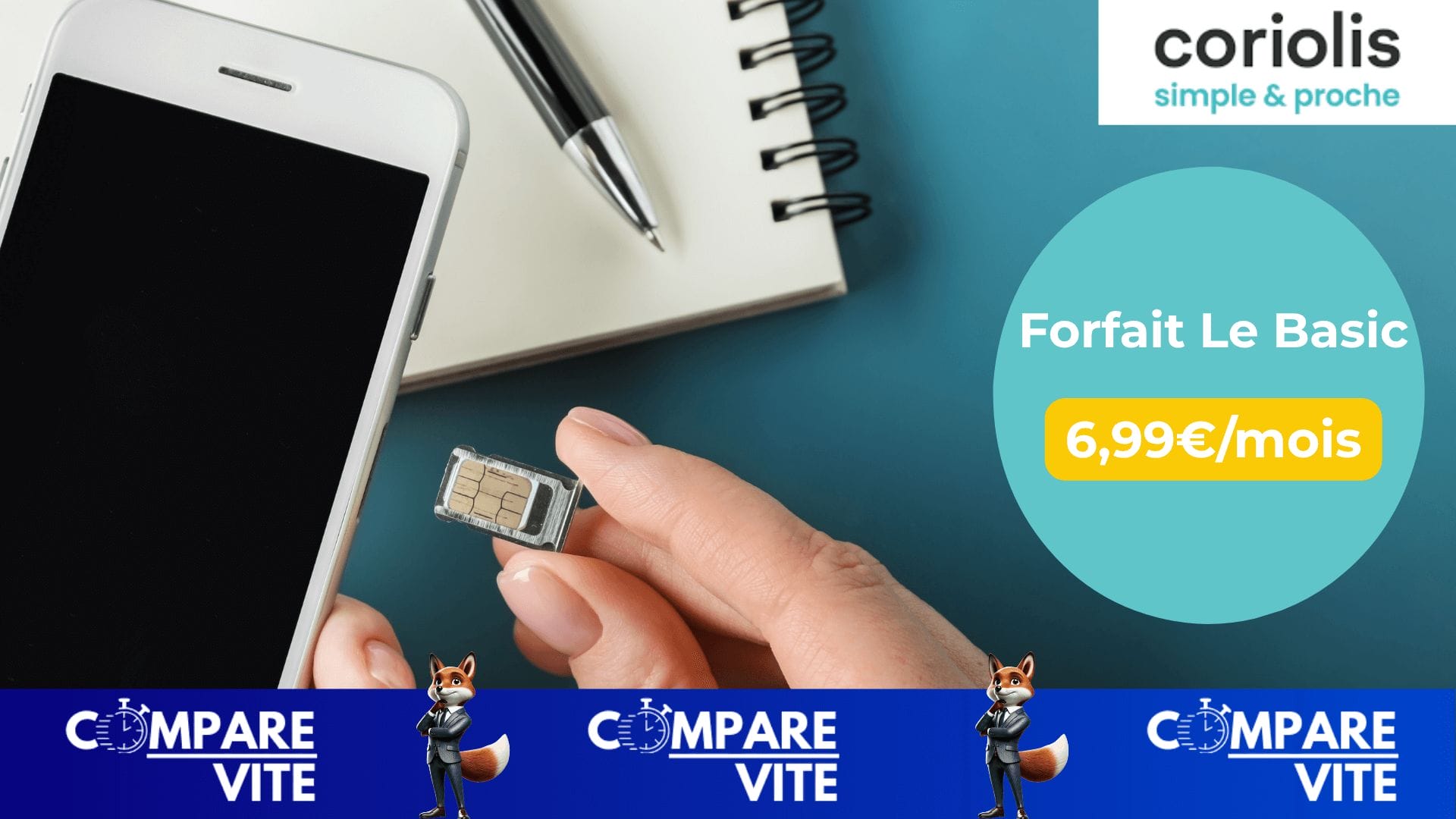 Coriolis 100 Go à 6,99€/mois : un forfait 5G généreux à prix mini